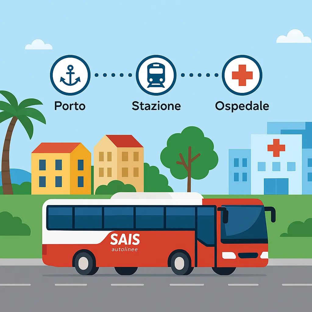 Linea 4 autobus a Milazzo dal Porto alla Stazione e Ospedale