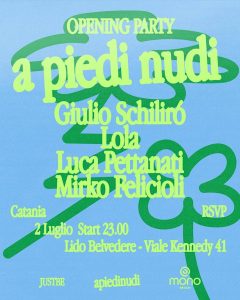 Opening Party a piedi nudi